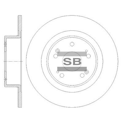 Тормозной диск SANGSIN SD8517