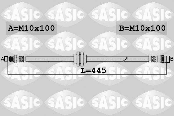 Тормозной шланг SASIC 6604041