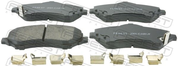 Комплект тормозных колодок, дисковый тормоз FEBEST 2001CARVF