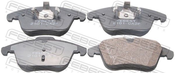 Комплект тормозных колодок, дисковый тормоз FEBEST 2101CA2F