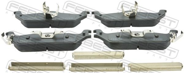 Комплект тормозных колодок, дисковый тормоз FEBEST 2101F150R
