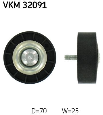 Паразитный / ведущий ролик, поликлиновой ремень SKF VKM32091