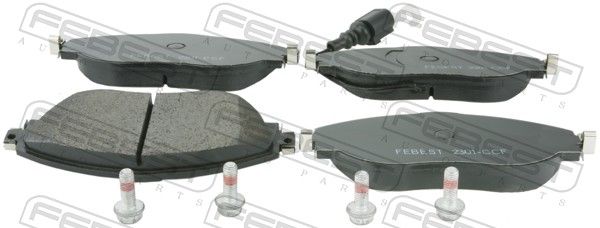 Комплект тормозных колодок, дисковый тормоз FEBEST 2301CCF