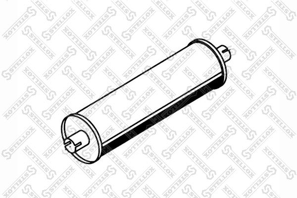 Средний / конечный глушитель ОГ STELLOX 8203007SX