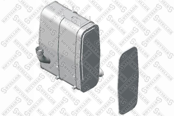 Средний / конечный глушитель ОГ STELLOX 8203052SX