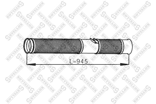 Труба выхлопного газа STELLOX 8203800SX