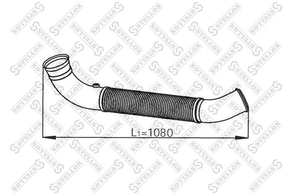 Труба выхлопного газа STELLOX 8203809SX