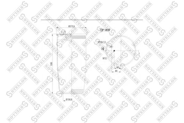 Кожух пневматической рессоры STELLOX 8400144SX