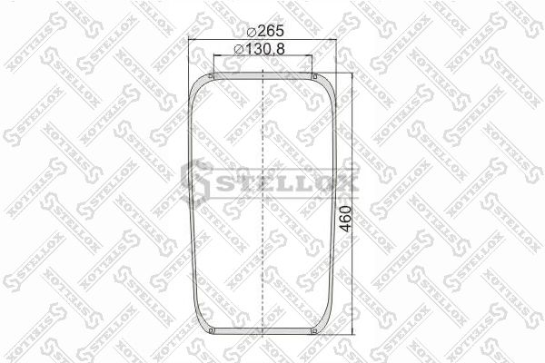 Кожух пневматической рессоры STELLOX 9007160SX