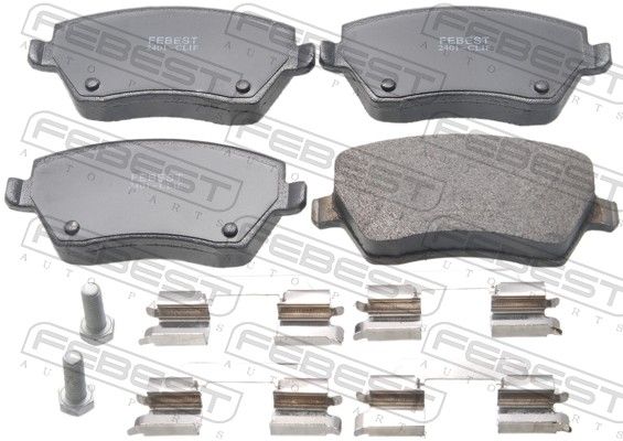 Комплект тормозных колодок, дисковый тормоз FEBEST 2401CLIF