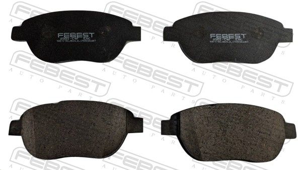Комплект тормозных колодок, дисковый тормоз FEBEST 2501C4F