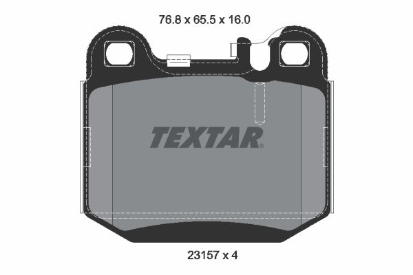 Комплект тормозных колодок, дисковый тормоз TEXTAR 2315702