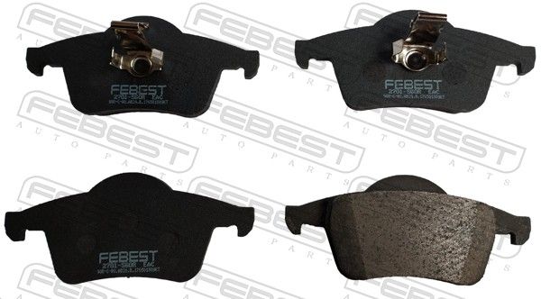 Комплект тормозных колодок, дисковый тормоз FEBEST 2701S60R