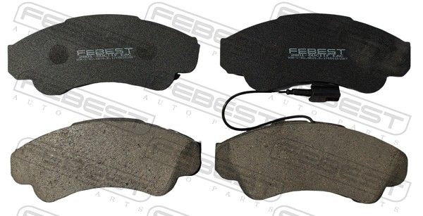 Комплект тормозных колодок, дисковый тормоз FEBEST 2801DUCIIF