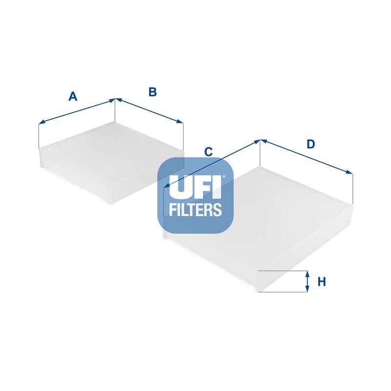 Фильтр, воздух во внутренном пространстве UFI 5314300