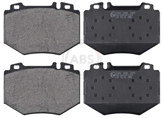 Комплект тормозных колодок, дисковый тормоз ABS 37480