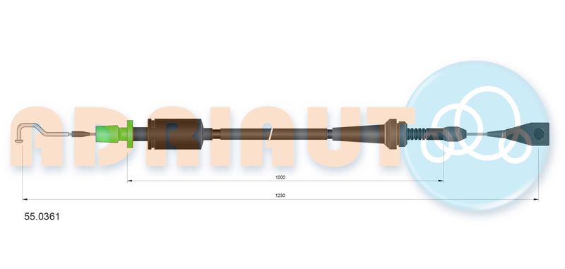Тросик газа ADRIAUTO 550361