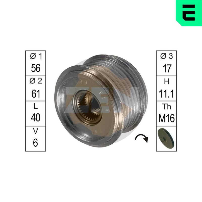 Механизм свободного хода генератора ERA ZN5448