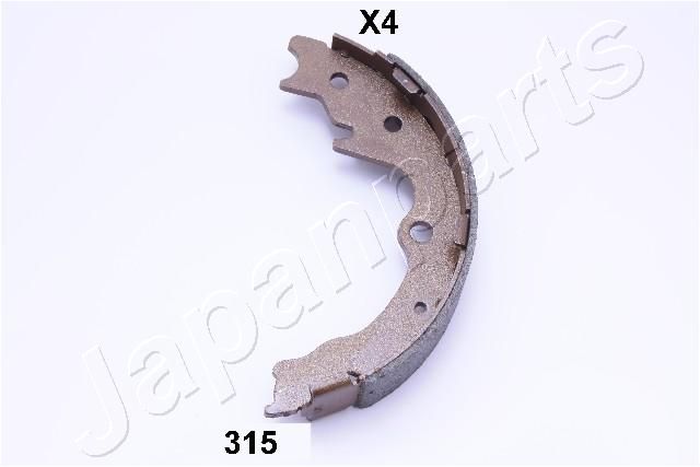 Комплект тормозных колодок, стояночная тормозная система JAPANPARTS GF315AF