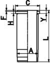 Гильза цилиндра KOLBENSCHMIDT 89352110