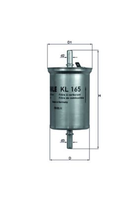 Топливный фильтр MAHLE KL165