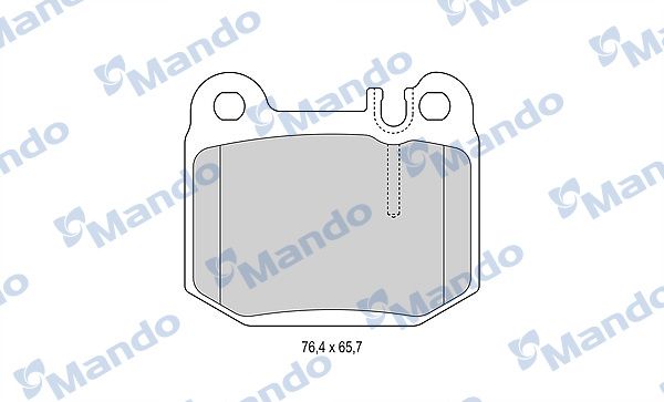 Комплект тормозных колодок, дисковый тормоз MANDO MBF015156