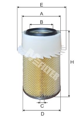 Воздушный фильтр MFILTER A829
