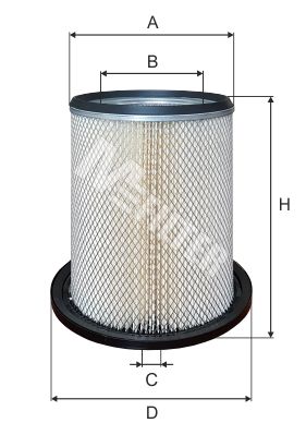 Воздушный фильтр MFILTER A858