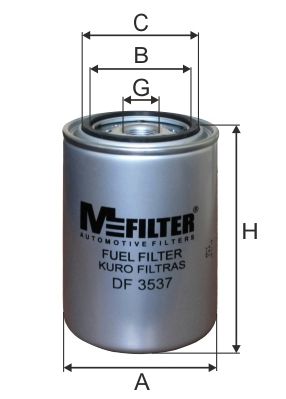 Топливный фильтр MFILTER DF3537