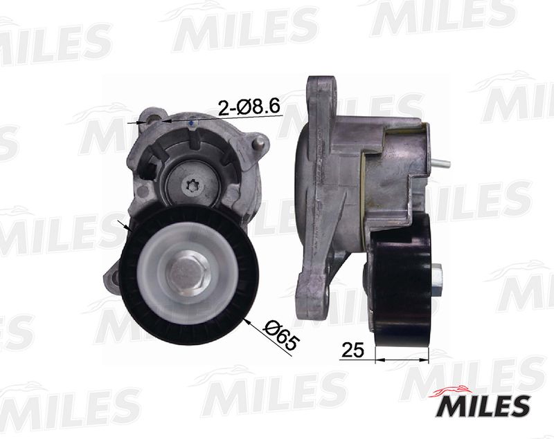 Натяжная планка, поликлиновой ремень MILES AG00088