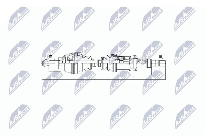 Приводной вал NTY NPWFR056
