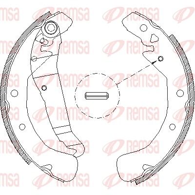 Тормозные колодки REMSA 442200