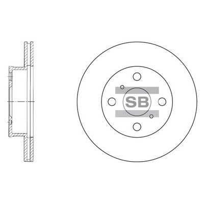 Тормозной диск SANGSIN SD4009