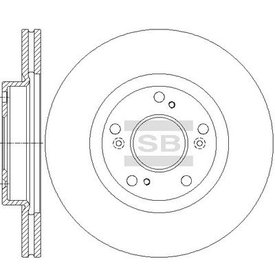 Тормозной диск SANGSIN SD4135