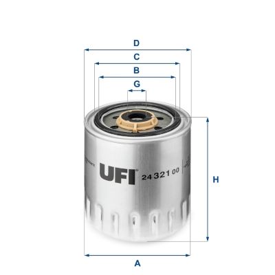Топливный фильтр UFI 2432100