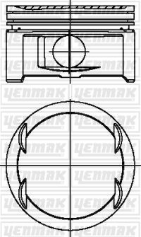 Поршень YENMAK 3103797000