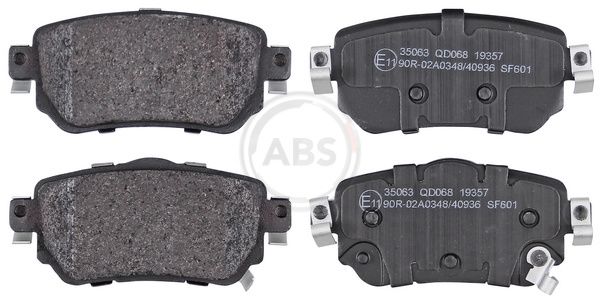 Комплект тормозных колодок, дисковый тормоз ABS 35063
