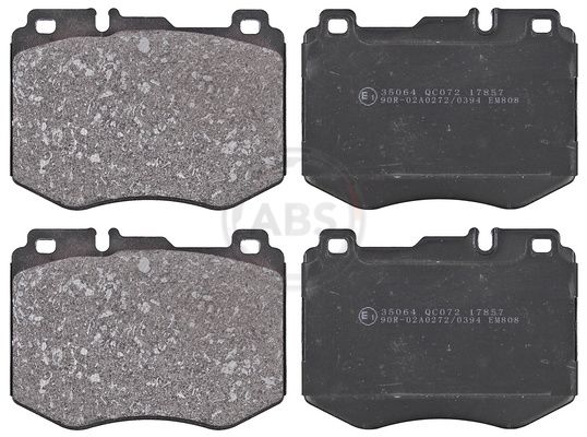 Комплект тормозных колодок, дисковый тормоз ABS 35064
