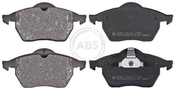 Комплект тормозных колодок, дисковый тормоз ABS 36897