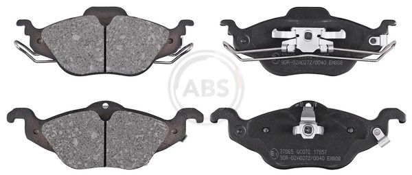 Комплект тормозных колодок, дисковый тормоз ABS 37065
