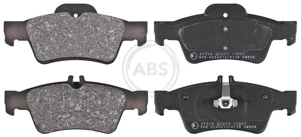 Комплект тормозных колодок, дисковый тормоз ABS 37319