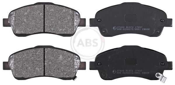Комплект тормозных колодок, дисковый тормоз ABS 37400