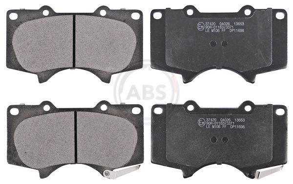 Комплект тормозных колодок, дисковый тормоз ABS 37420