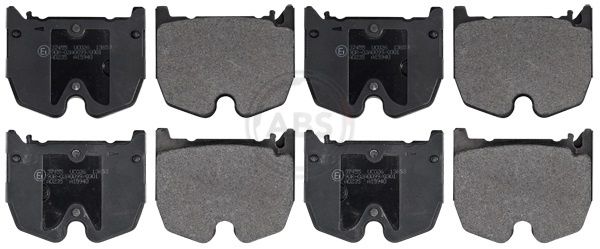 Комплект тормозных колодок, дисковый тормоз ABS 37455