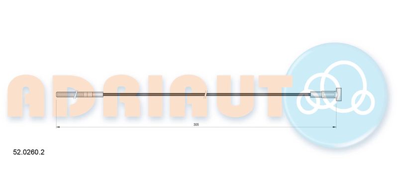 Тросик, cтояночный тормоз ADRIAUTO 5202602