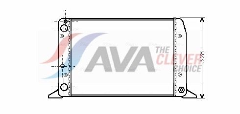 Радиатор, охлаждение двигателя AVA AIA2028