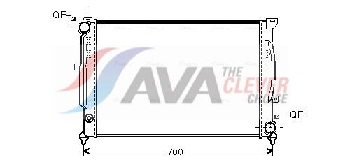 Радиатор, охлаждение двигателя AVA AIA2124