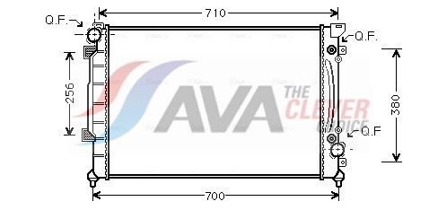 Радиатор, охлаждение двигателя AVA AIA2157