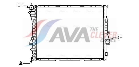 Радиатор, охлаждение двигателя AVA BW2274