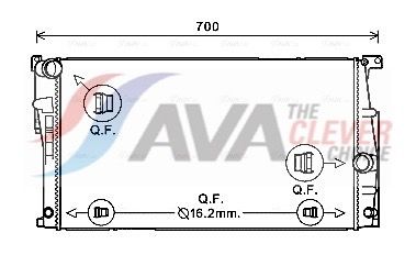 Радиатор, охлаждение двигателя AVA BW2447